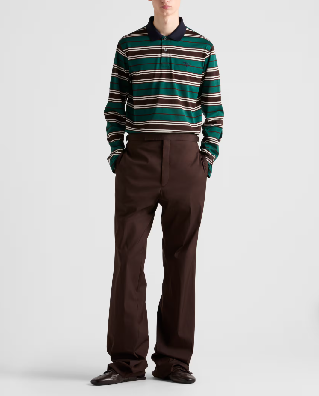 PRA* Cotton polo shirt