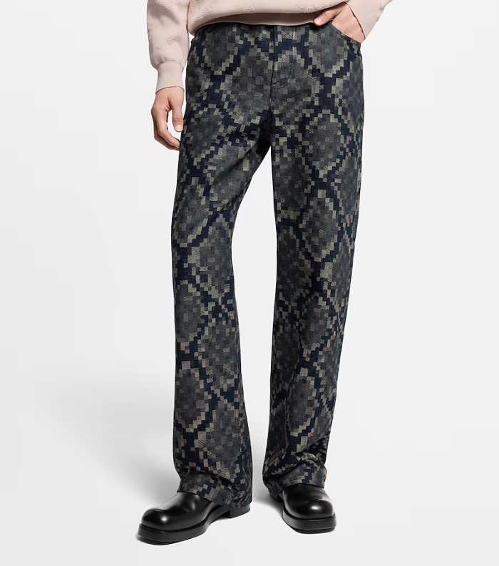 LOUI*V Graphic Denim Skate Pants
