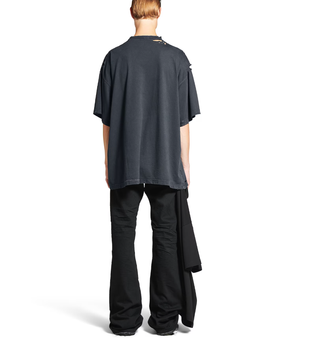 BALENC* Fashion Designer Oversized T-shirt in Faded Black