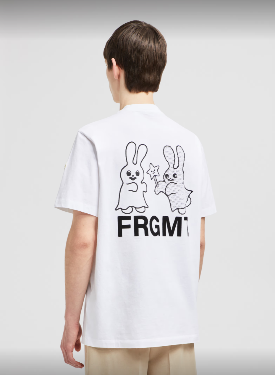 MONCL* x FRGNT Cartoon Logo Cotton T-Shirt