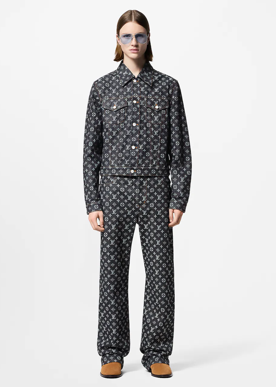 LOUI*V MONOGRAM JACQUARD DENIM JACKET