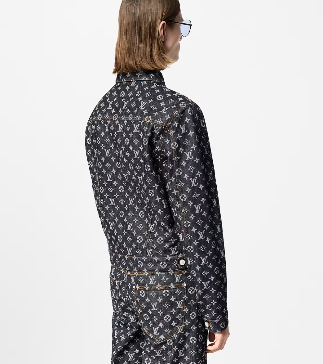 LOUI*V MONOGRAM JACQUARD DENIM JACKET
