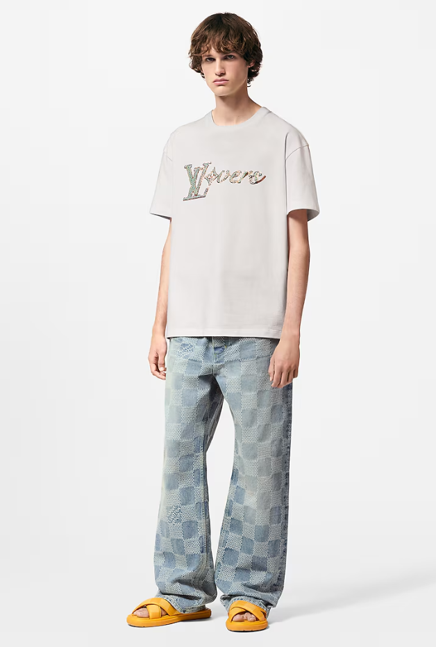 LOUI*V Embroidered Short-Sleeved T-Shirt
