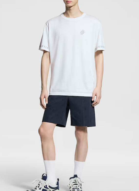 LOUI*V Short-Sleeved Cotton Crewneck