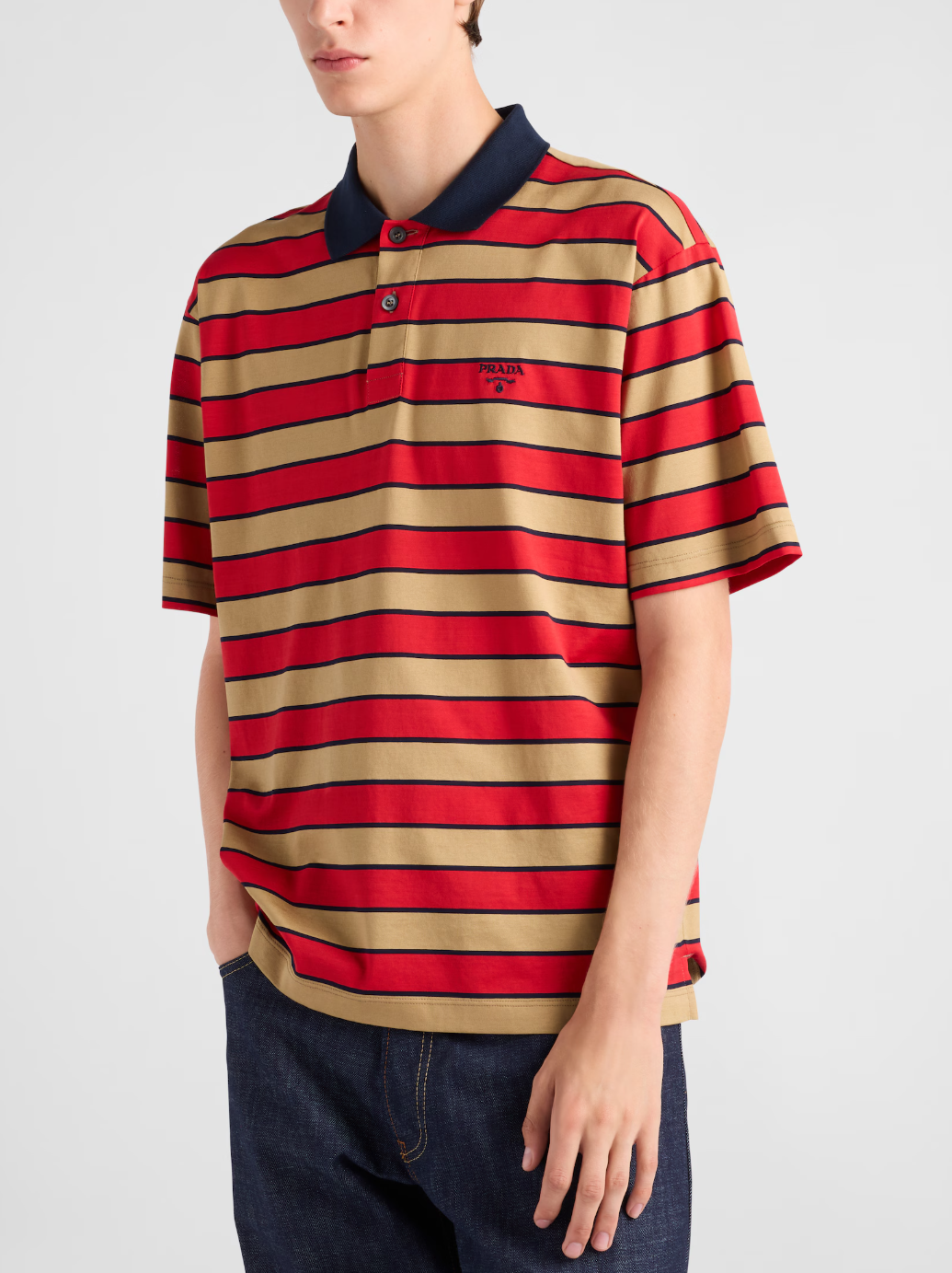 PRA* Cotton polo shirt