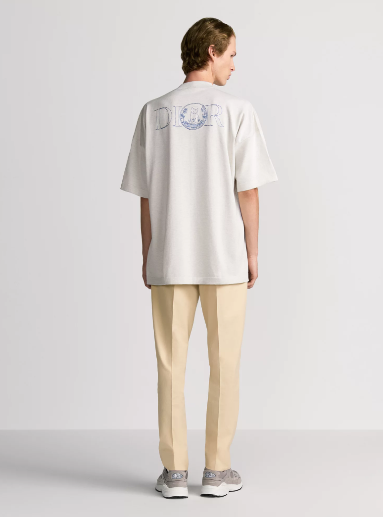 DIO* AND HYLT0N NEL Knit T-Shirt, Oversized Fit