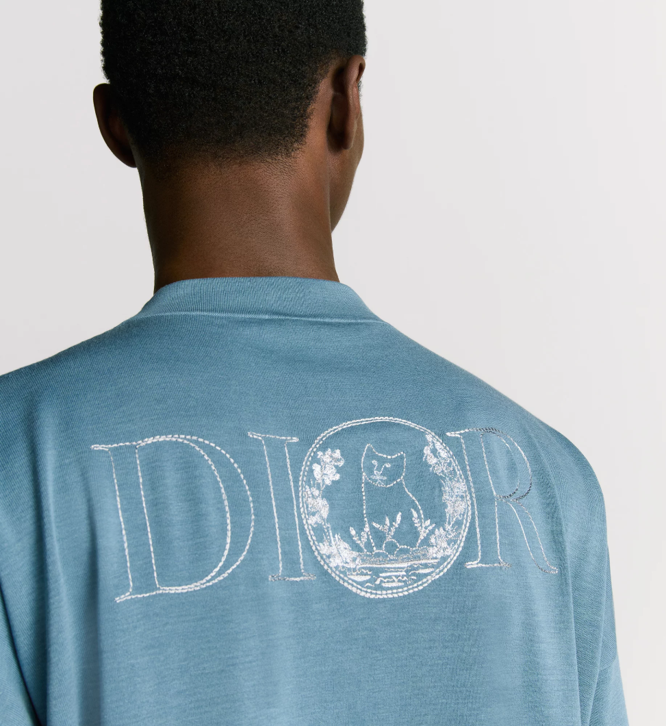 DIO* AND HYLT0N NEL Knit T-Shirt, Oversized Fit