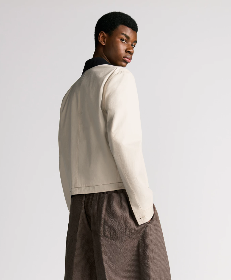 DIO* Jacket with Contrasting Spread Collar