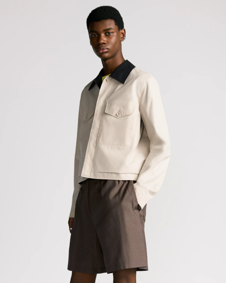 DIO* Jacket with Contrasting Spread Collar