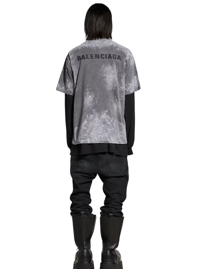 BALENC* Men's Back T-shirt Medium Fit in Grey