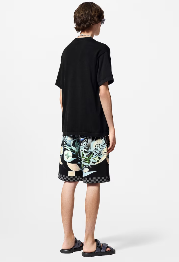 LOUI*V Embellished Short-Sleeved Cotton Crewneck