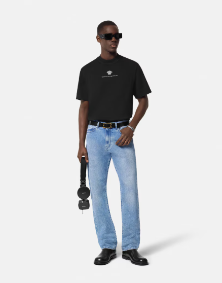 VERSA* Embroidered Medusa Milano T-Shirt