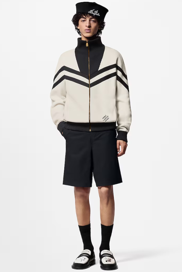 LOUI*V Knitted Cotton Sailor Blouson