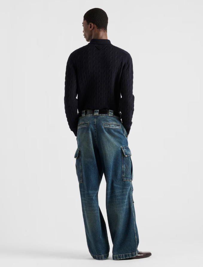 PRA* Denim cargo jeans
