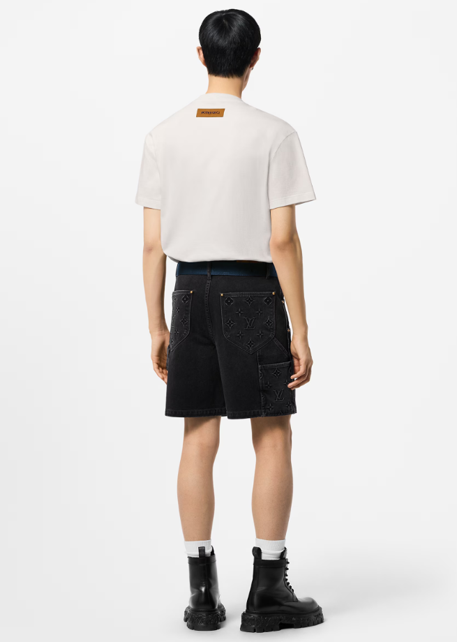 LOUI*V Embroidered Signature Cotton T-Shirt