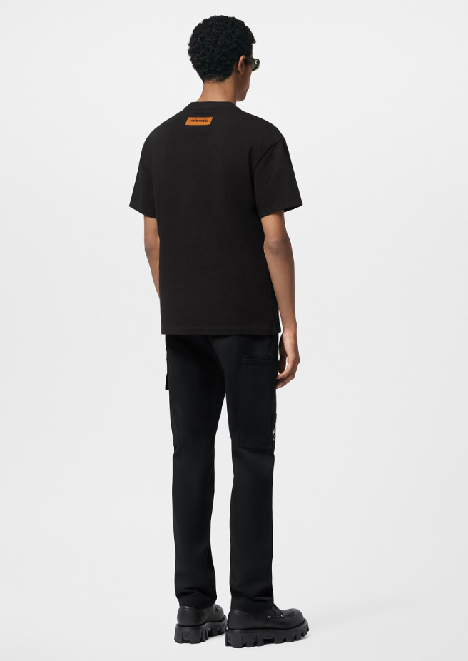 LOUI*V Embroidered Signature Cotton T-Shirt