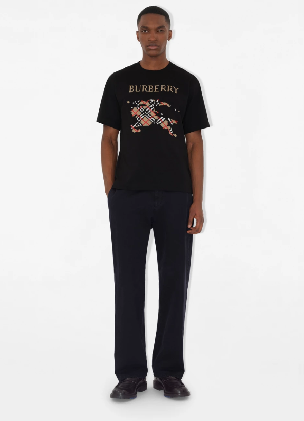 BURB* Cross Stitch EKD Cotton T-shirt