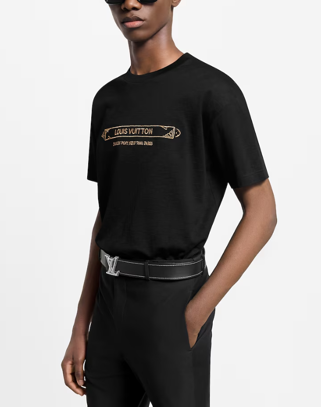 LOUI*V damier Cotton piqué T-shirt