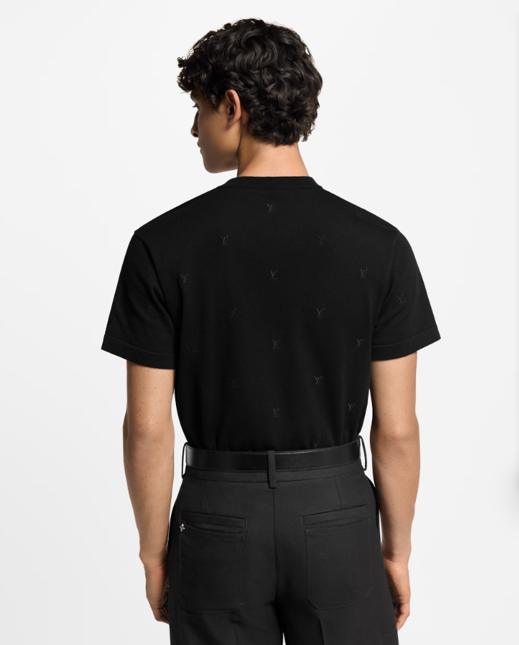 LOUI*V Blason Embroidered Short-Sleeved Crewneck