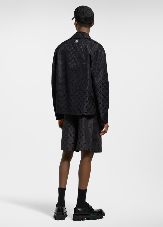 LOUI*V Monogram Moire Jacquard Silk Overshirt