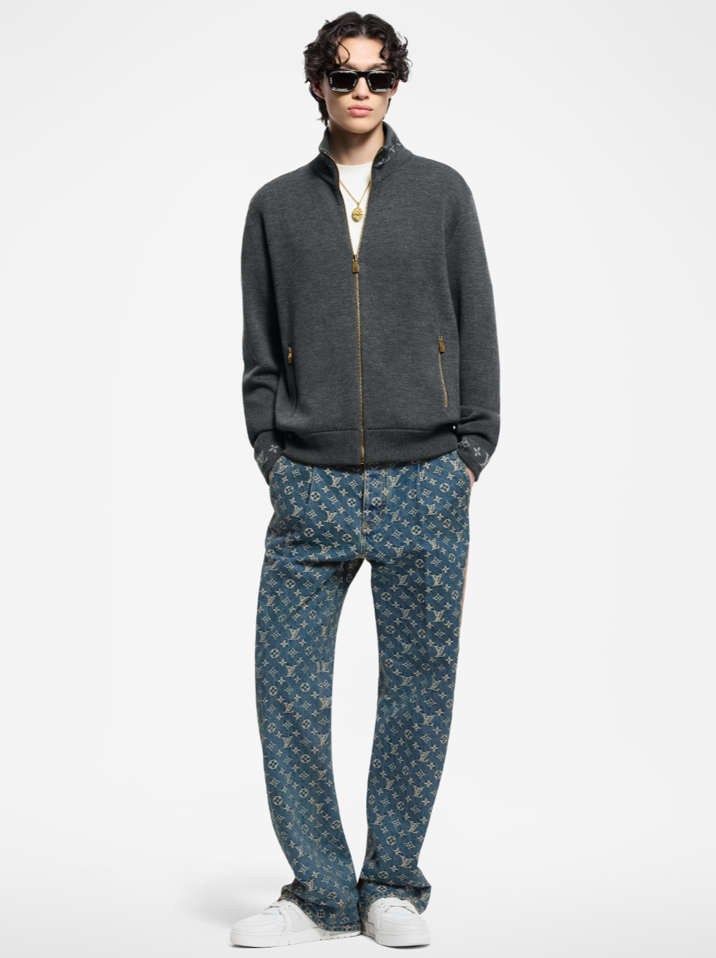 LOUI*V Double Face Knit Wool Travel Blouson
