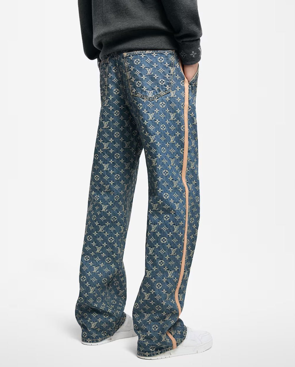 LOUI*V Monogram Denim Tailored Pants