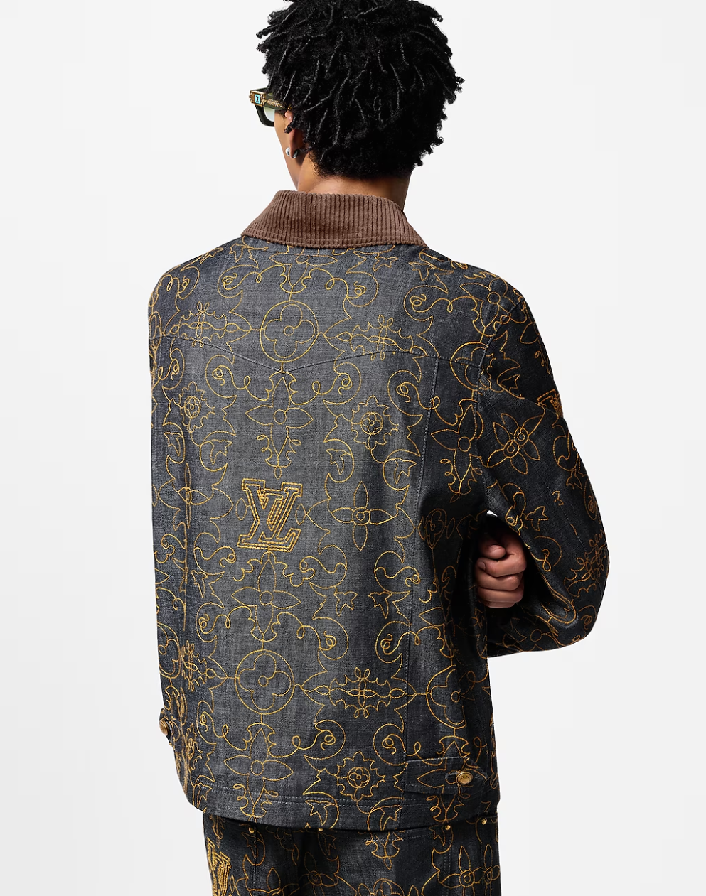 LOUI*V Embroidered Denim Workwear Jacket