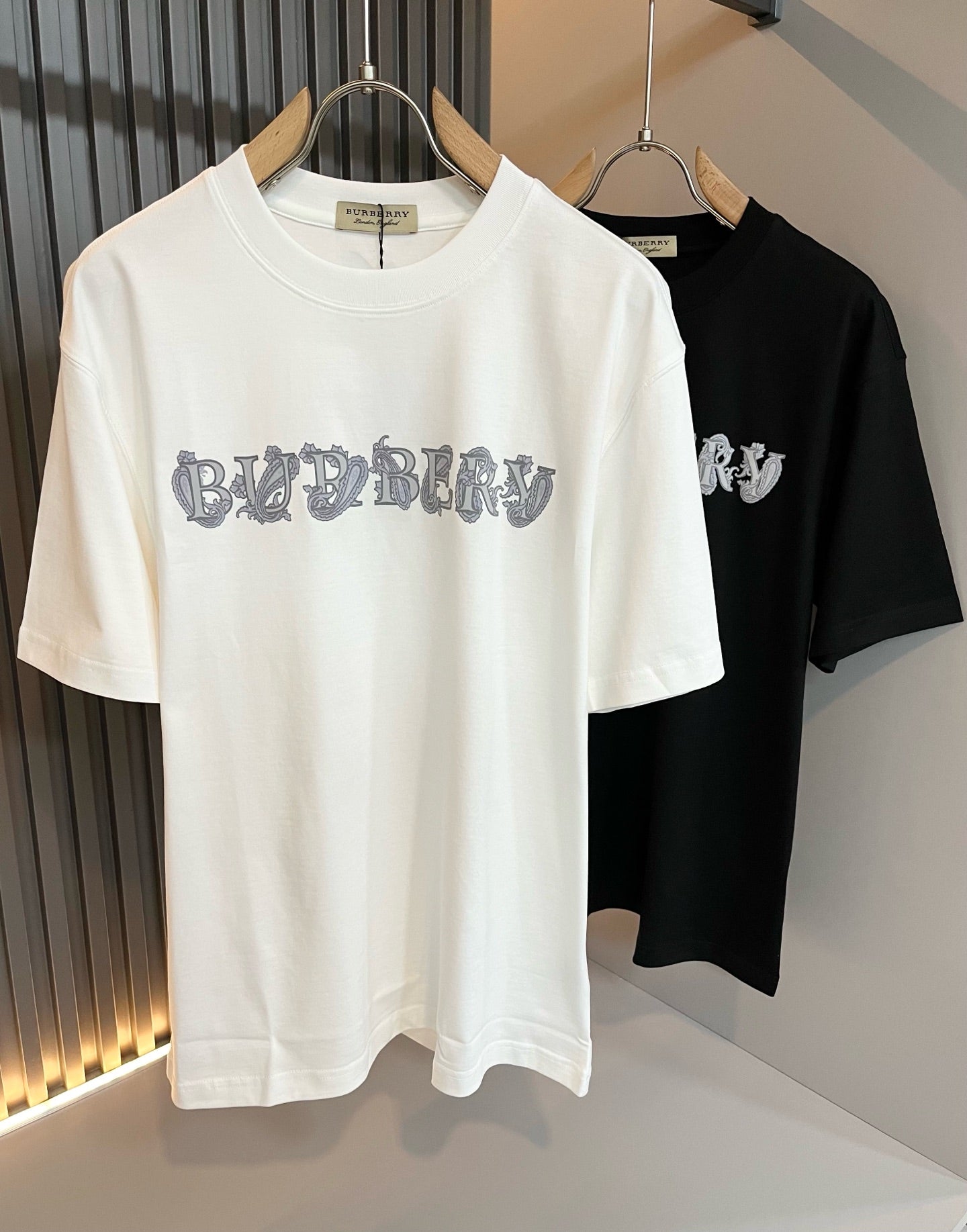 BURB* 2025ss graphic print t-shirt cotton