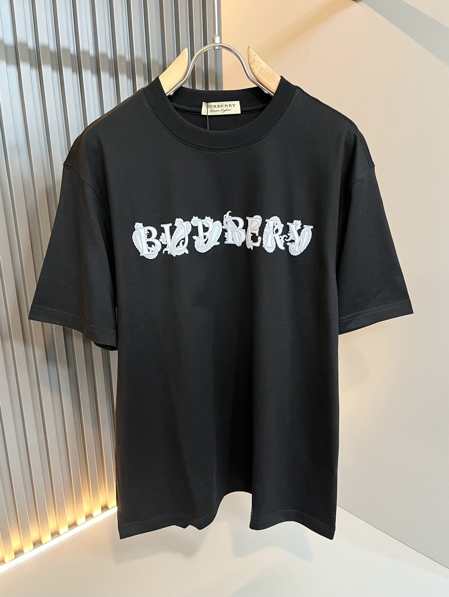 BURB* 2025ss graphic print t-shirt cotton