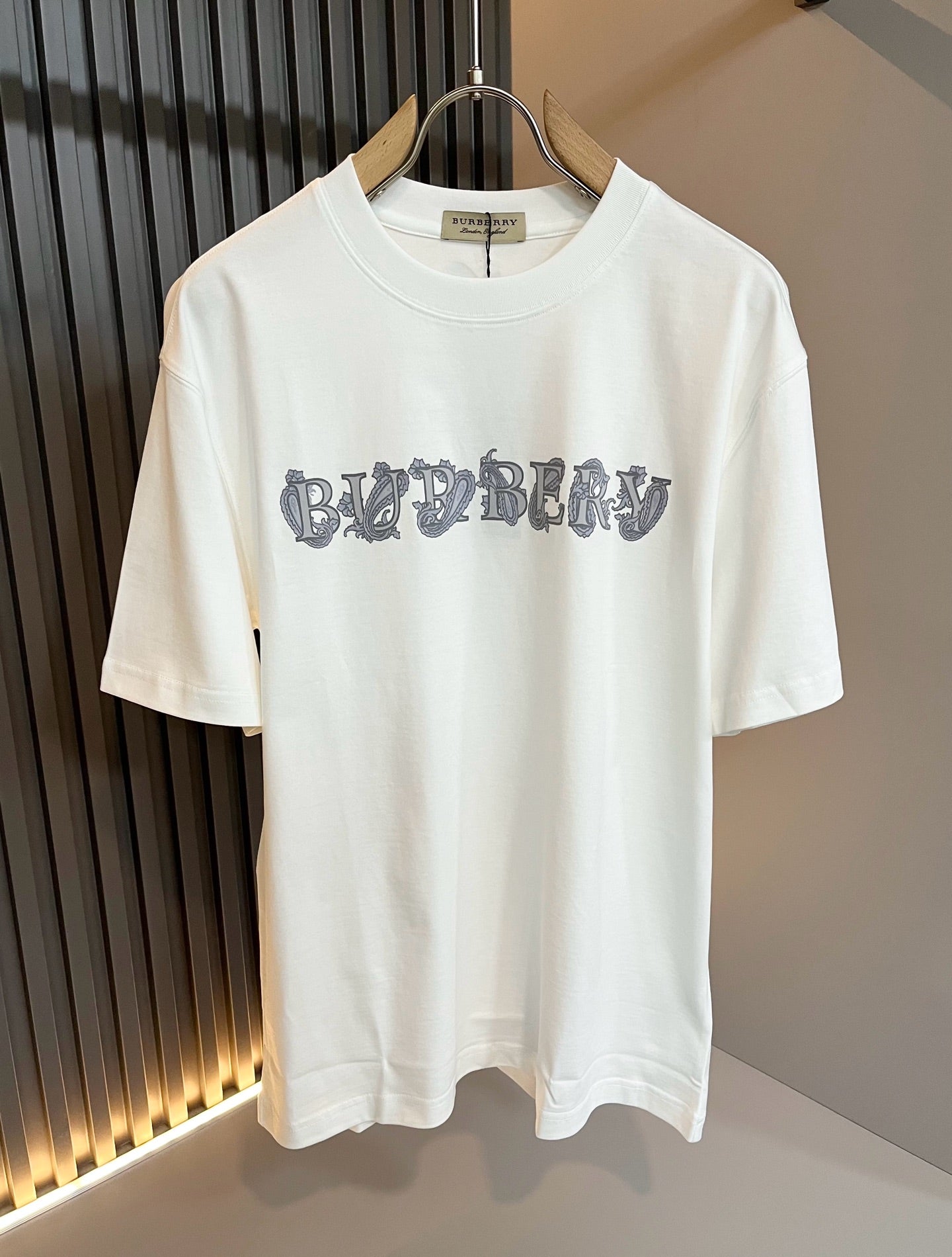 BURB* 2025ss graphic print t-shirt cotton