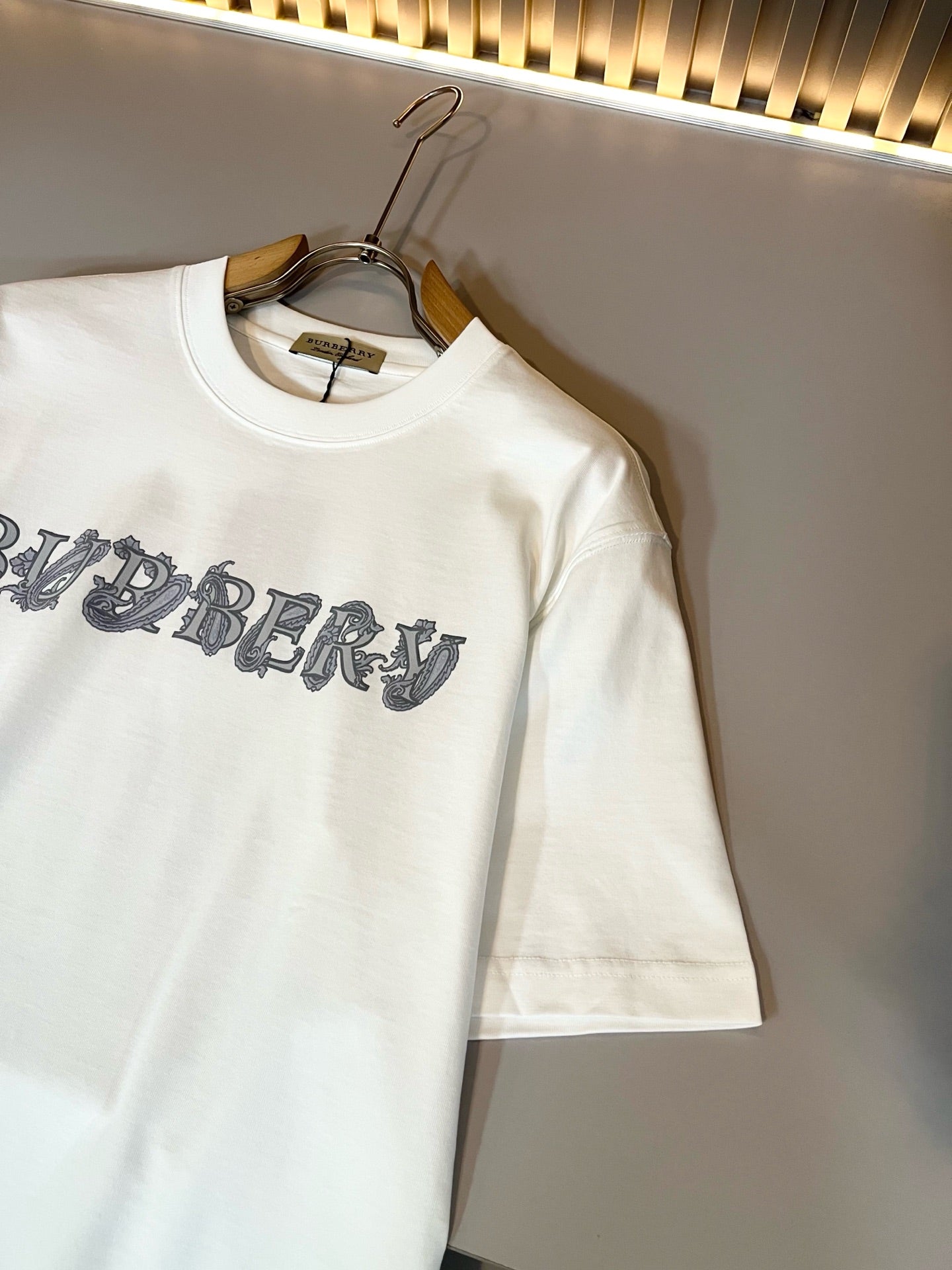BURB* 2025ss graphic print t-shirt cotton