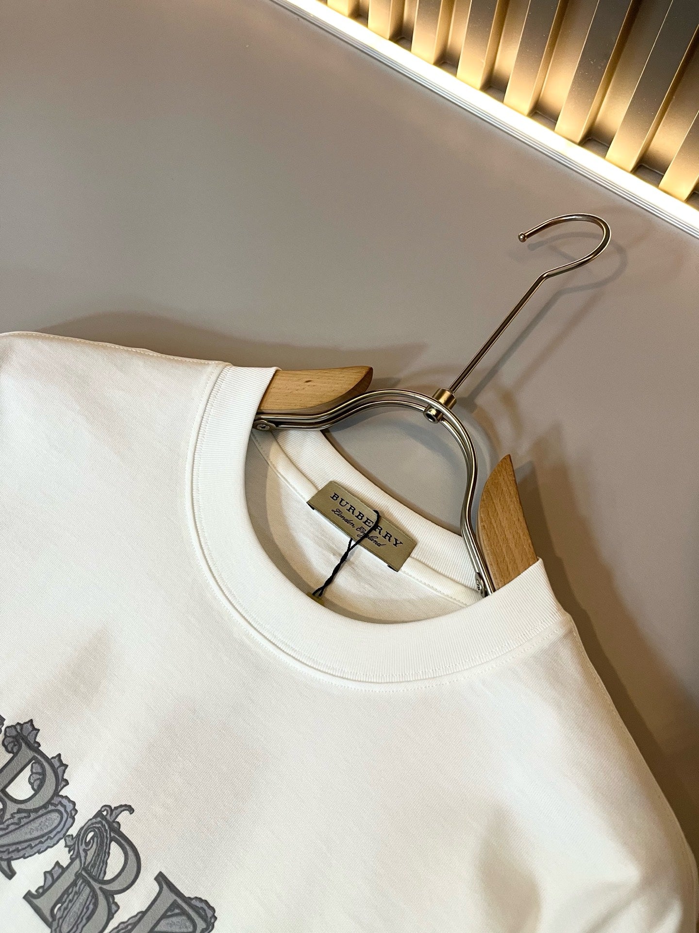 BURB* 2025ss graphic print t-shirt cotton