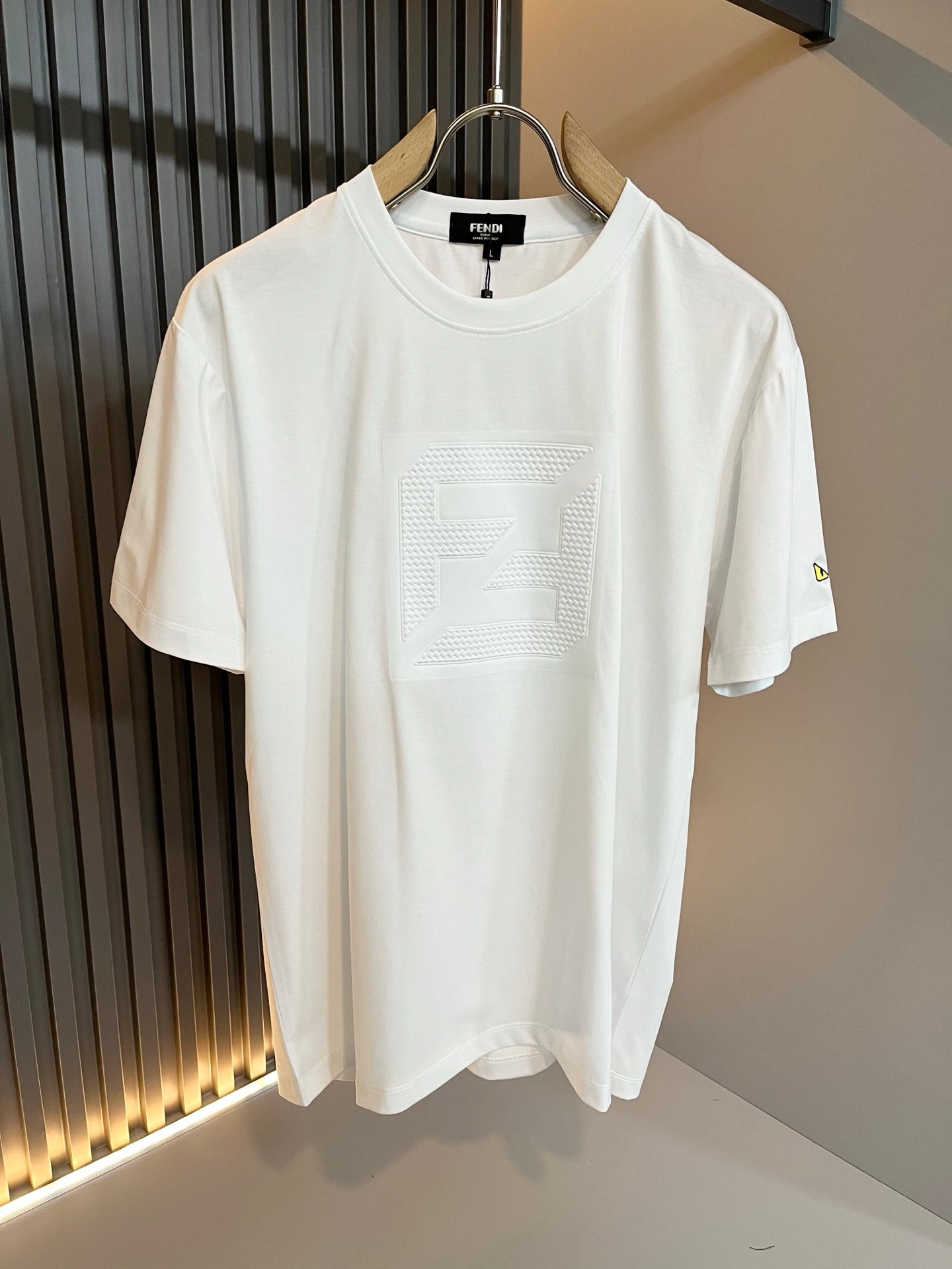 FEND1 2025ss new t-shirt Pattern lamination