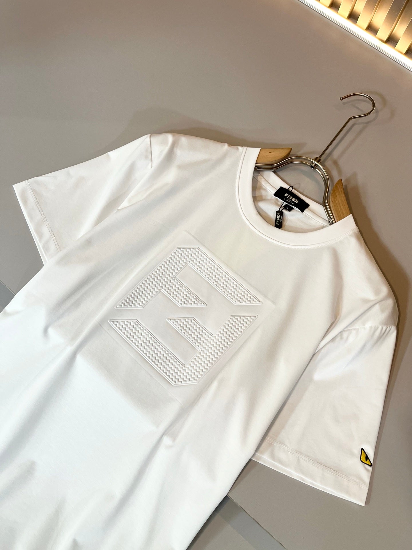FEND1 2025ss new t-shirt Pattern lamination