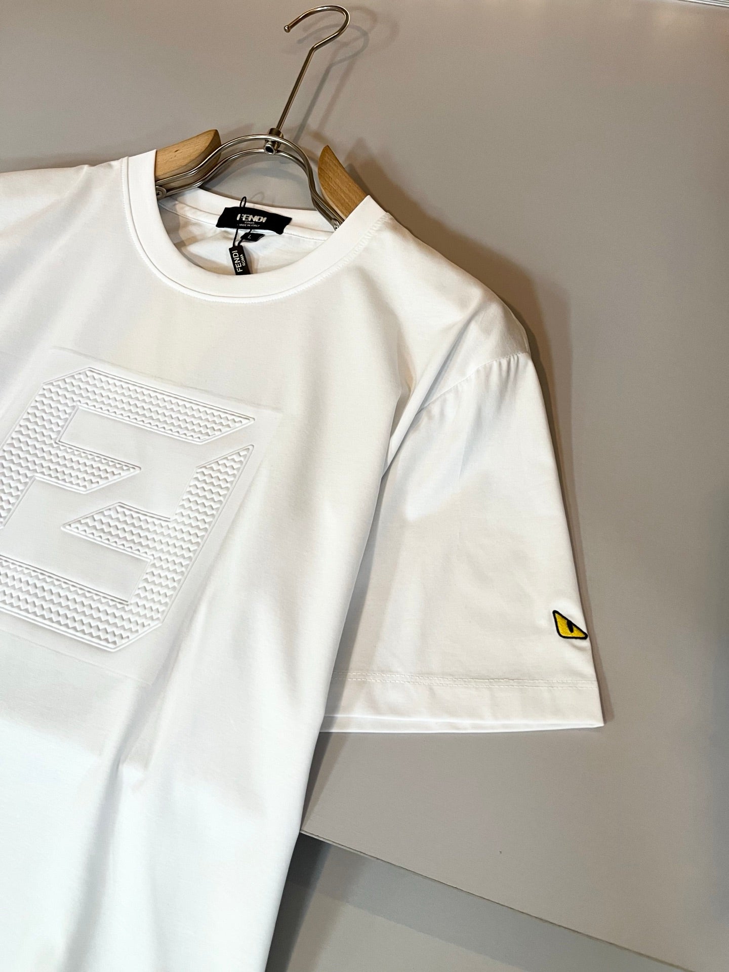 FEND1 2025ss new t-shirt Pattern lamination