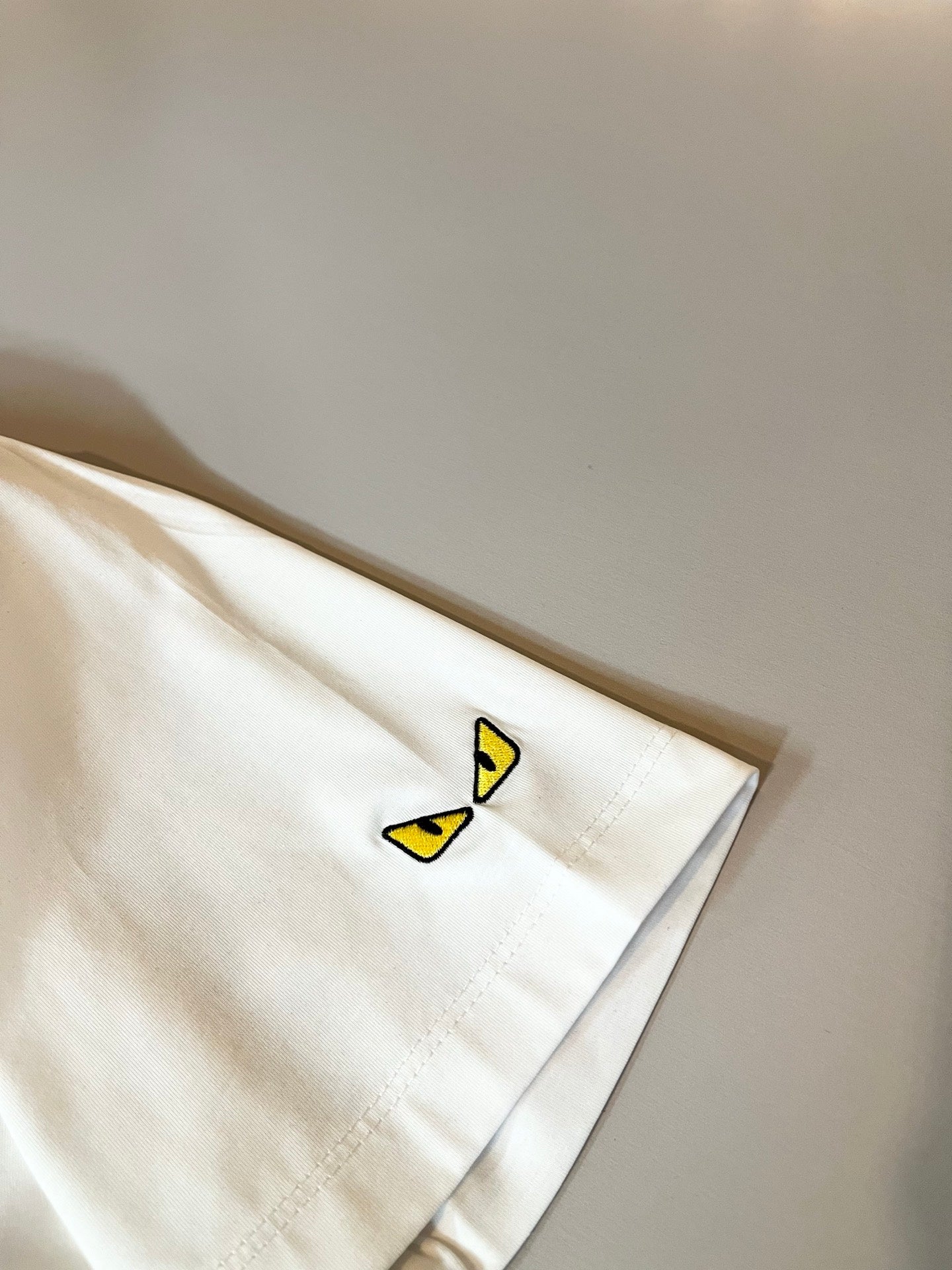 FEND1 2025ss new t-shirt Pattern lamination