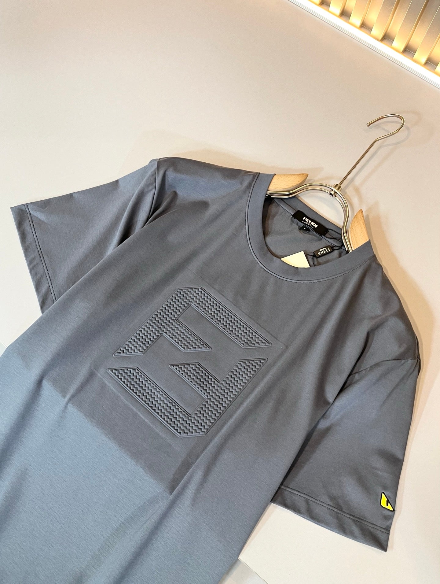 FEND1 2025ss new t-shirt Pattern lamination