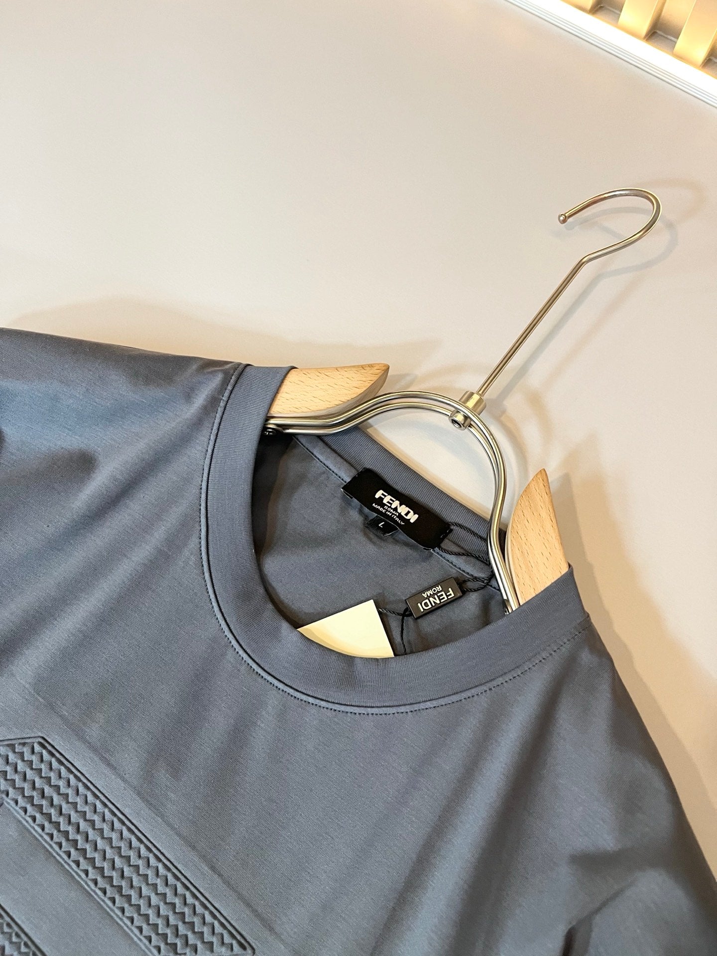 FEND1 2025ss new t-shirt Pattern lamination