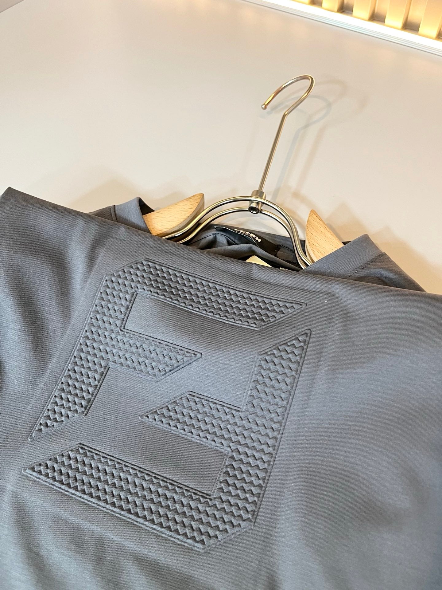 FEND1 2025ss new t-shirt Pattern lamination