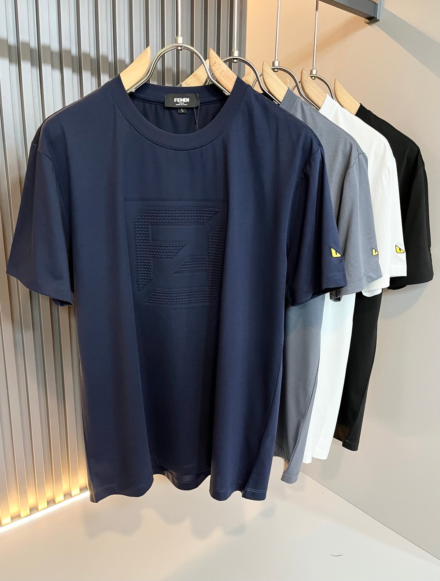FEND1 2025ss new t-shirt Pattern lamination