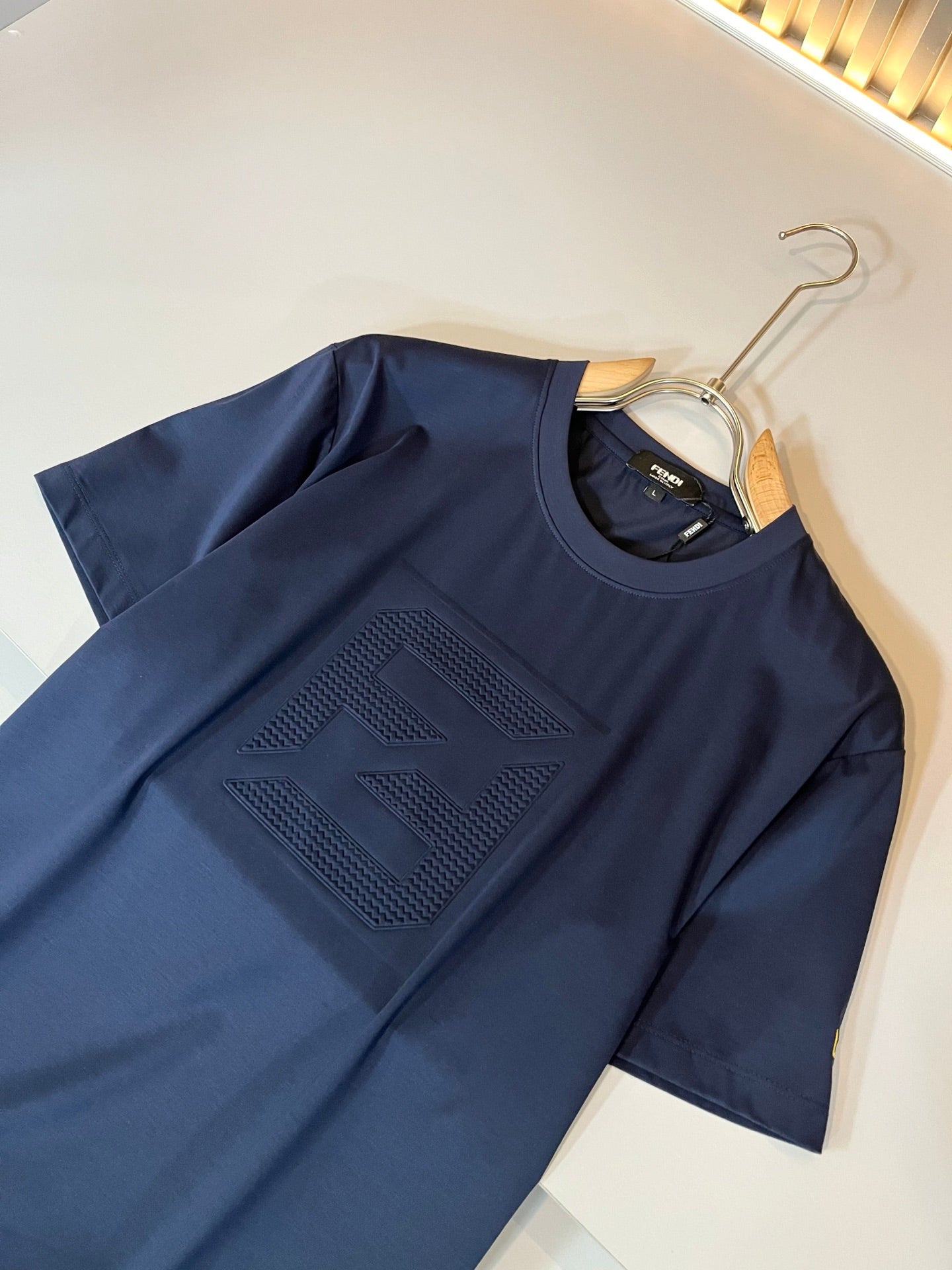 FEND1 2025ss new t-shirt Pattern lamination