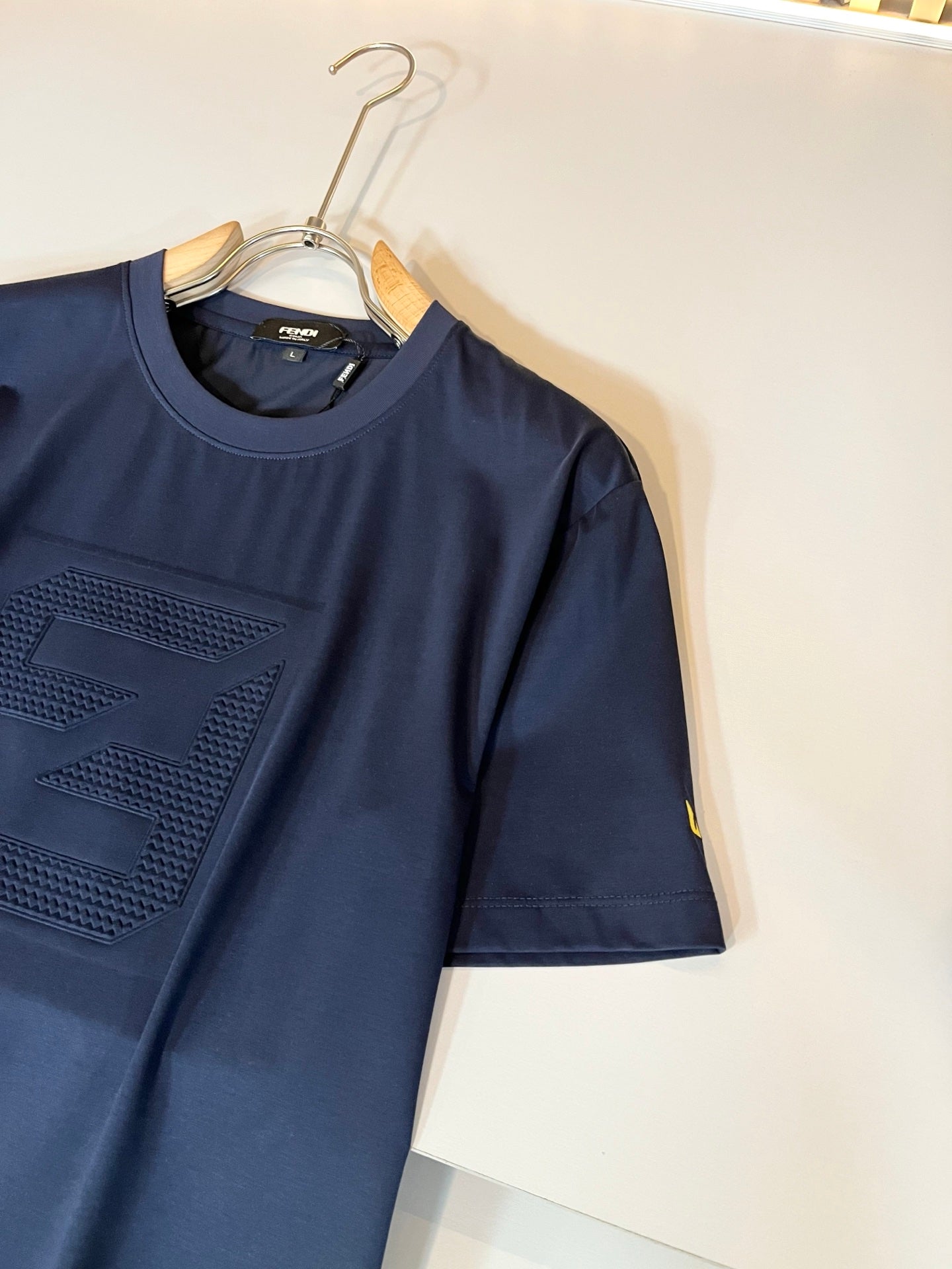 FEND1 2025ss new t-shirt Pattern lamination