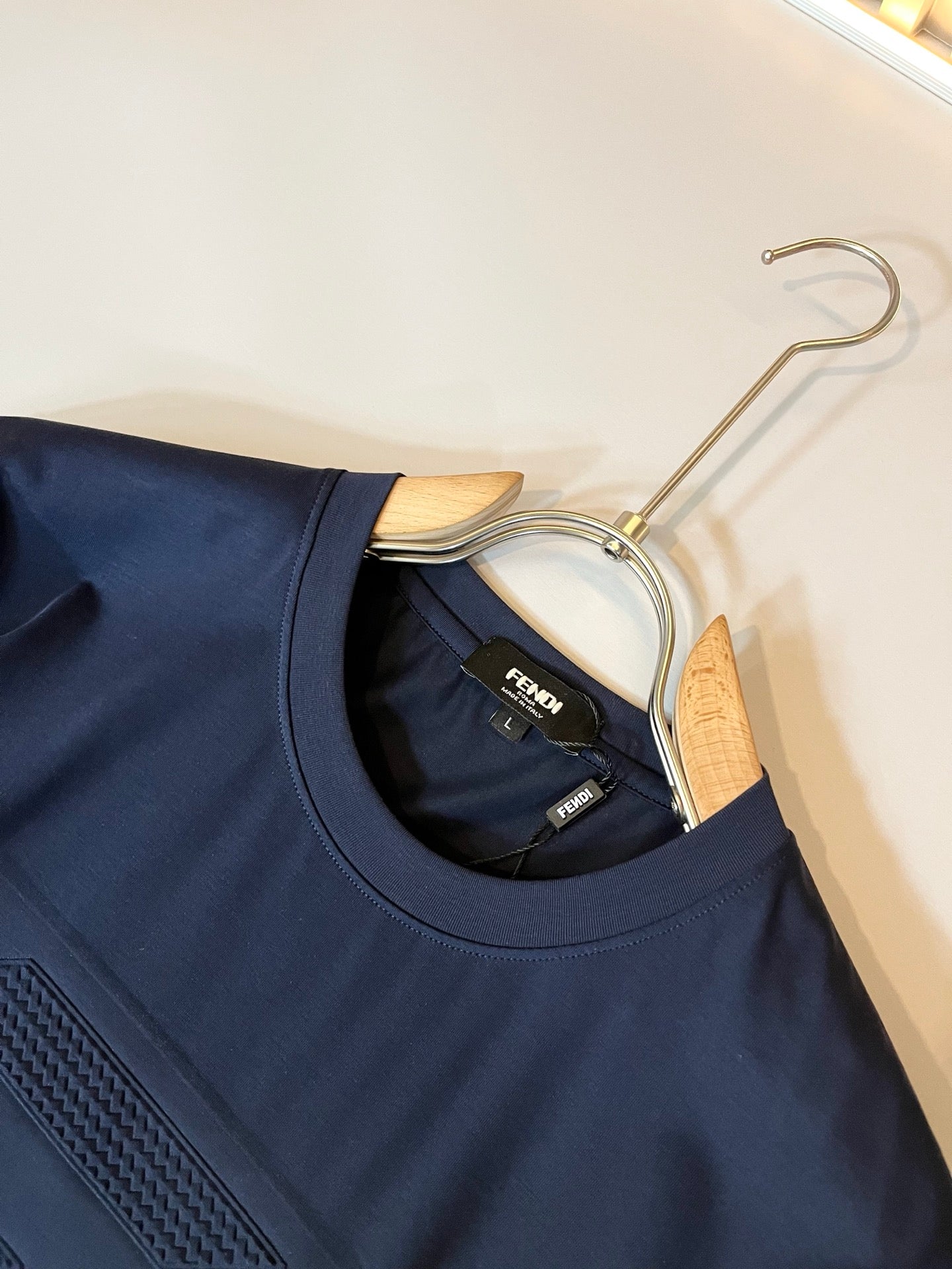 FEND1 2025ss new t-shirt Pattern lamination
