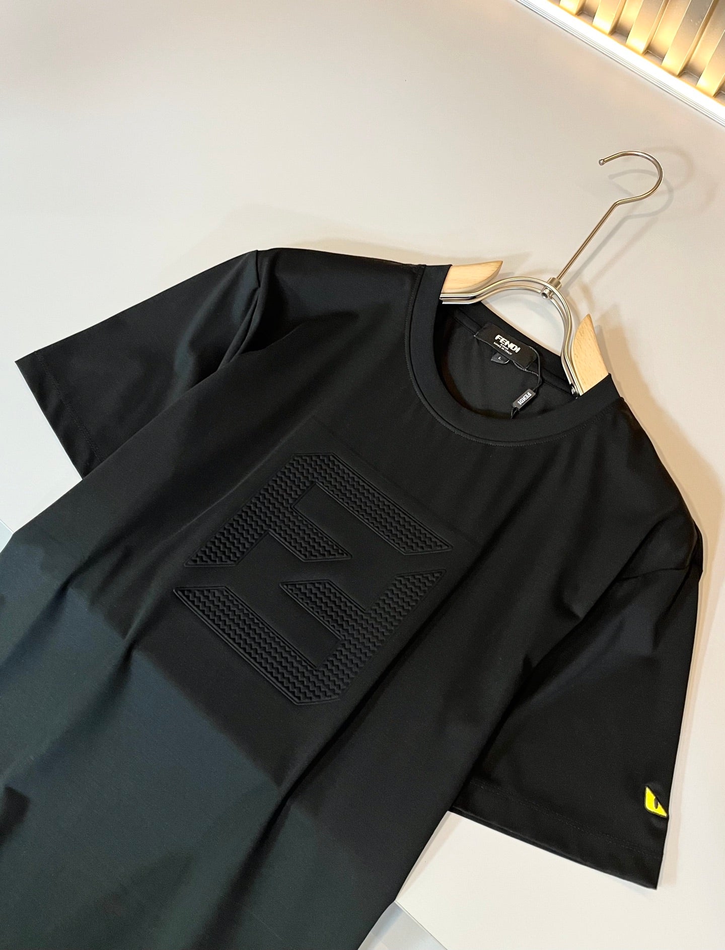FEND1 2025ss new t-shirt Pattern lamination
