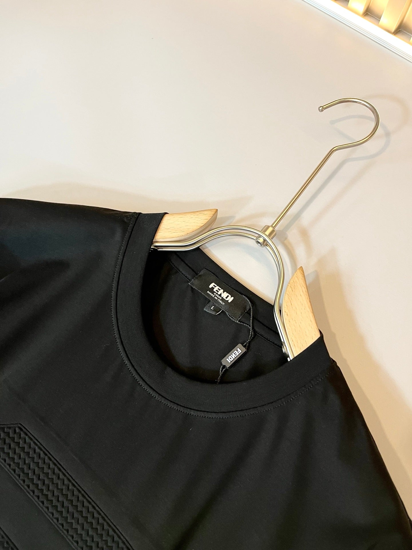 FEND1 2025ss new t-shirt Pattern lamination