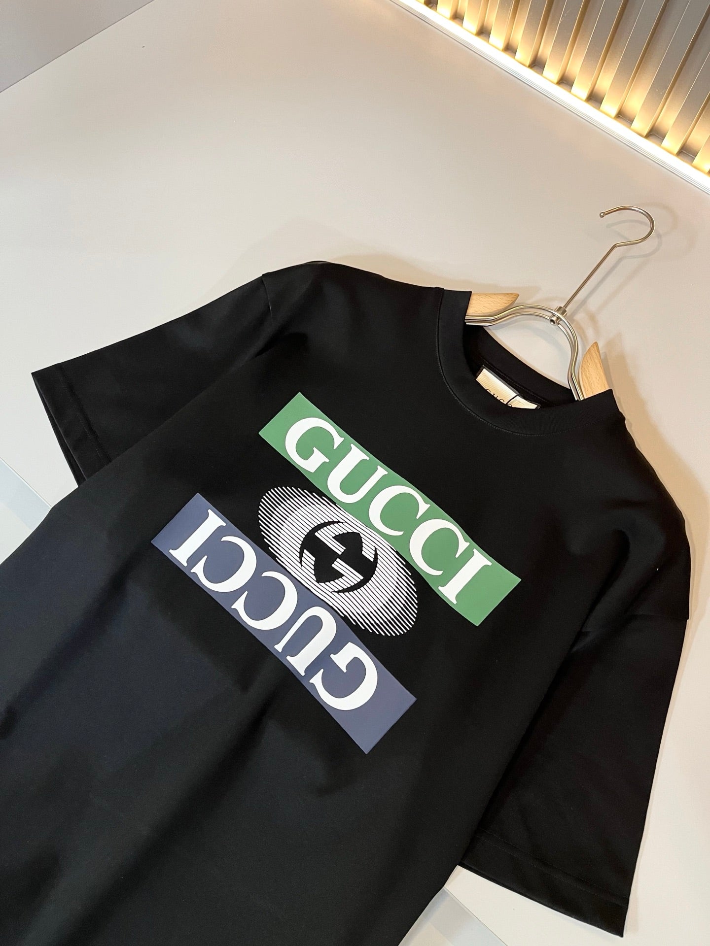 GUC* 2025ss new cotton t-shirt lamination logo