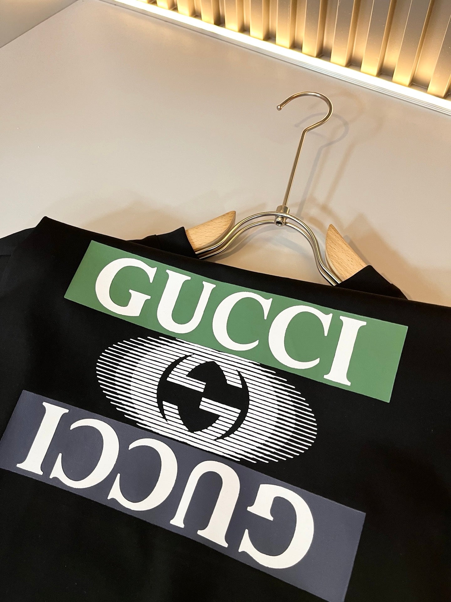 GUC* 2025ss new cotton t-shirt lamination logo