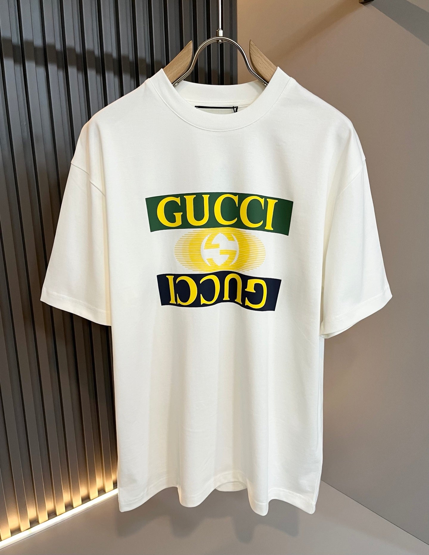 GUC* 2025ss new cotton t-shirt lamination logo