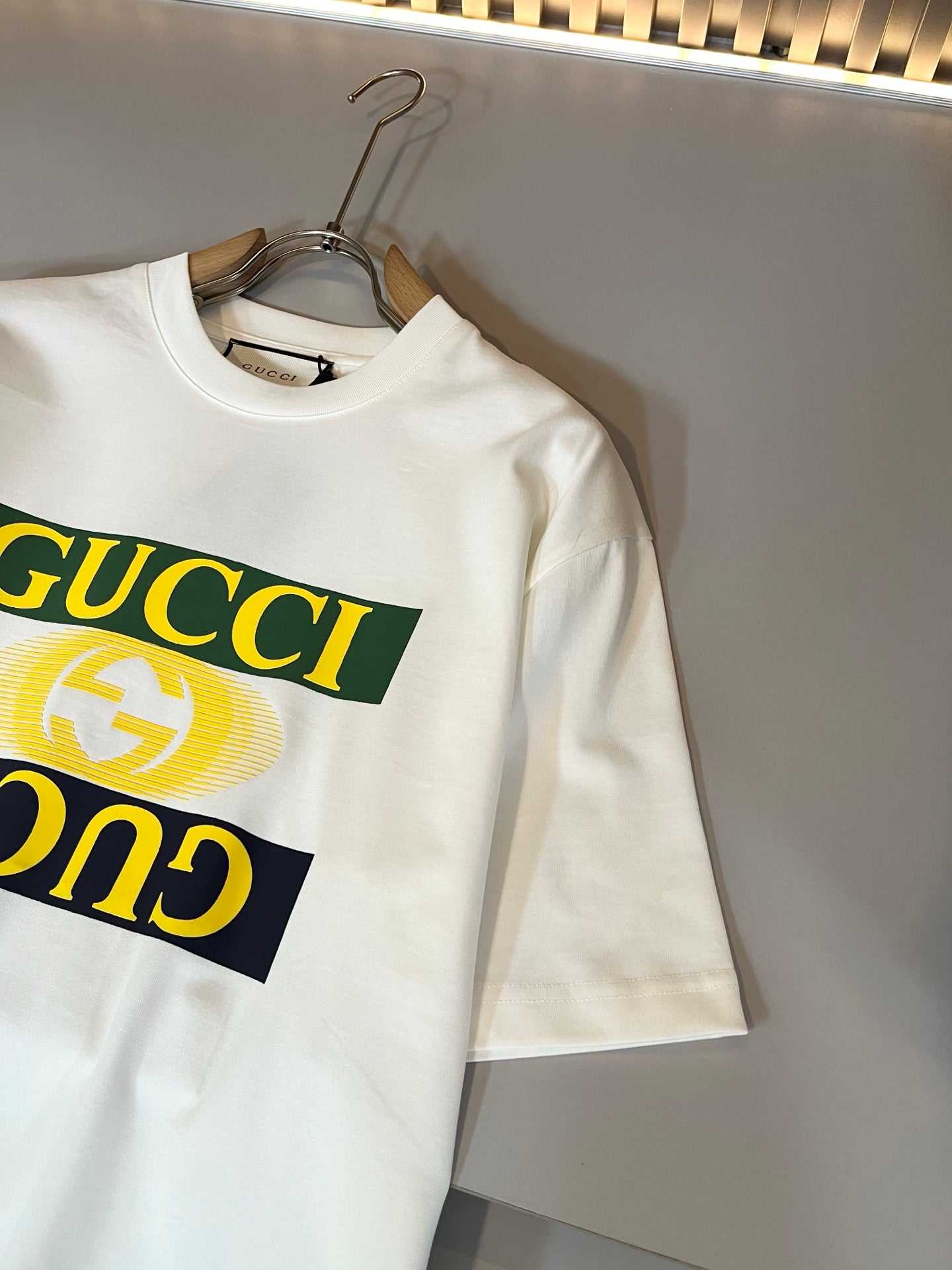 GUC* 2025ss new cotton t-shirt lamination logo