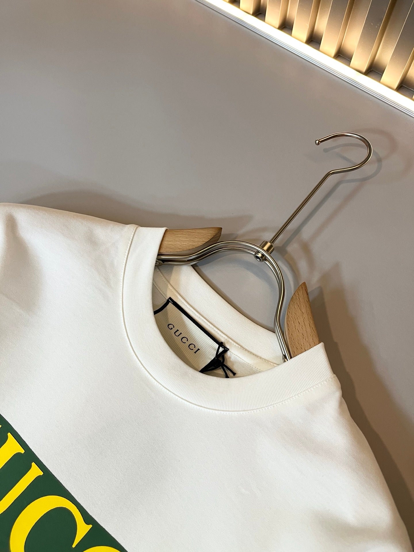 GUC* 2025ss new cotton t-shirt lamination logo